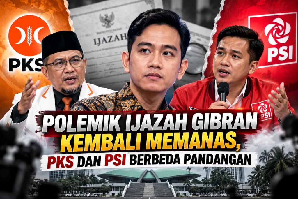 Polemik Ijazah Gibran Kembali Memanas, PKS dan PSI Berbeda Pandangan